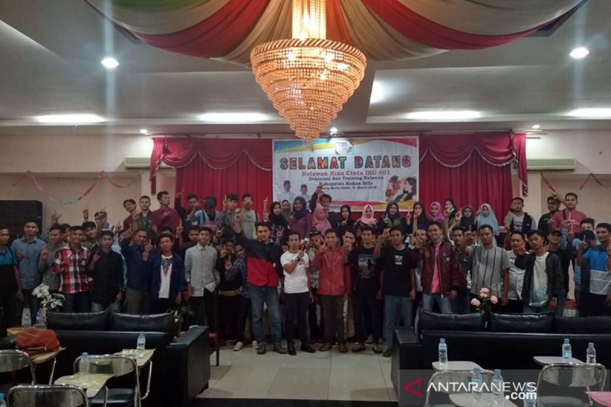Relawan Cinta Ibu Rohil Deklarasi dukung Jokowi