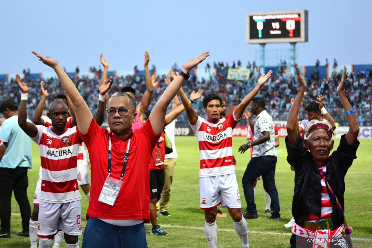 Madura United tak setuju Liga 1 Indonesia 2020 dilanjutkan