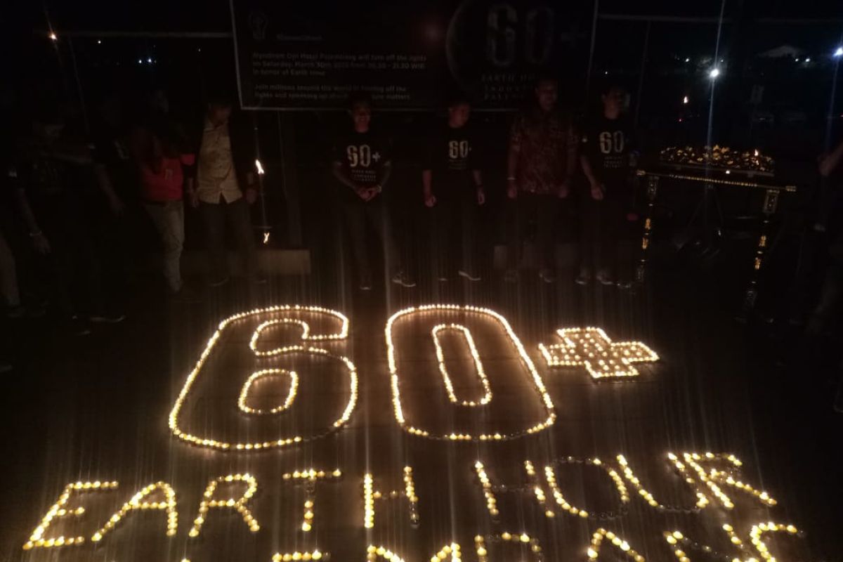 Hotel-hotel di Palembang kompak padamkan lampu kampanye earth hour 60+