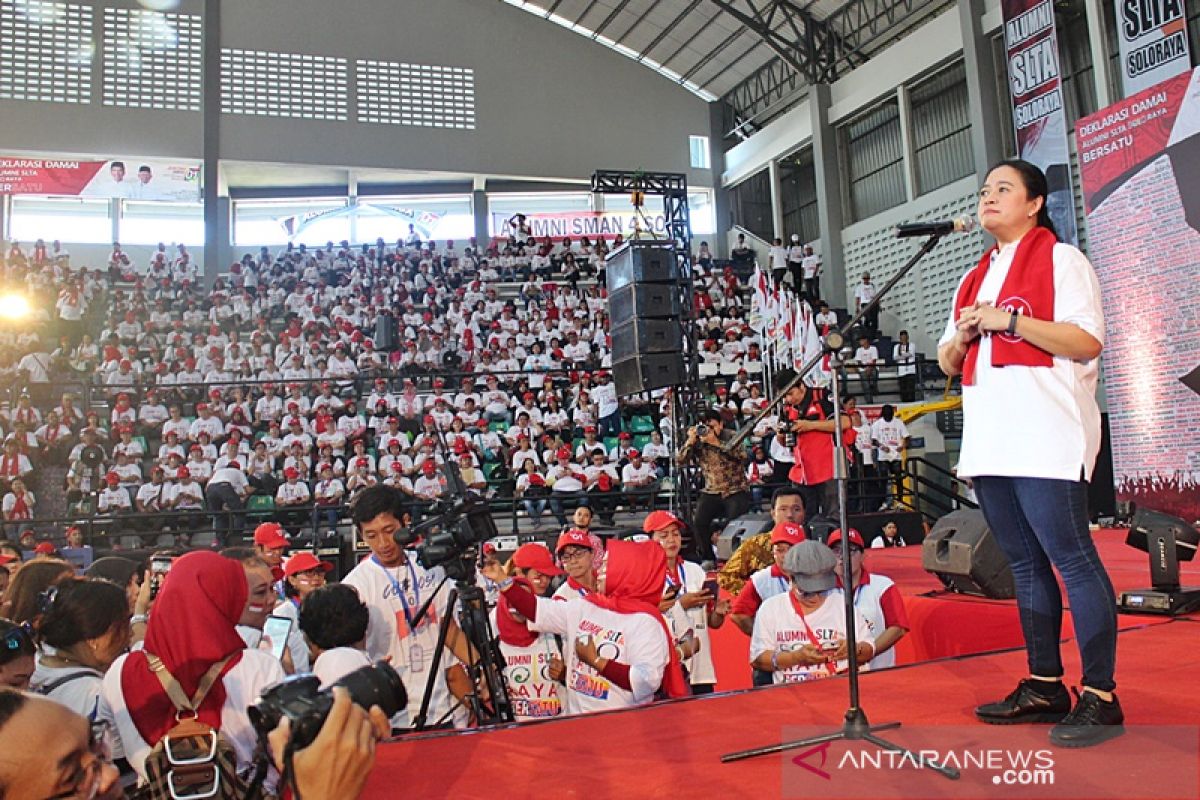 Puan ajak masyarakat berjuang santun menangkan Jokowi-Ma'ruf