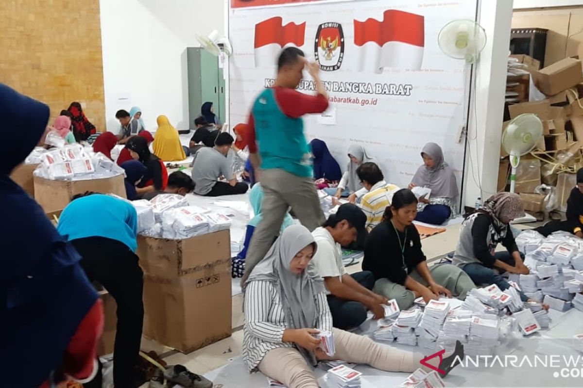 KPU Bangka Barat temukan 1.210 lembar surat suara rusak