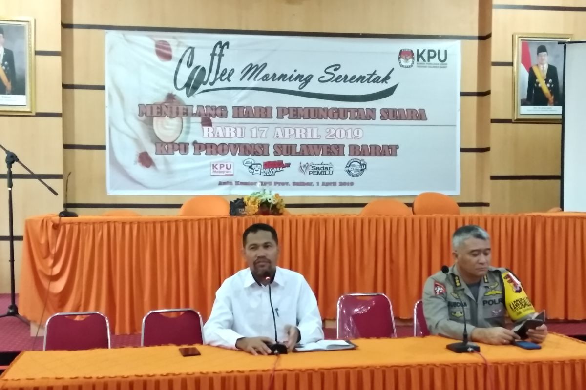 KPU Provinsi Sulbar pastikan distribusi logistik pemilu sesuai jadwal