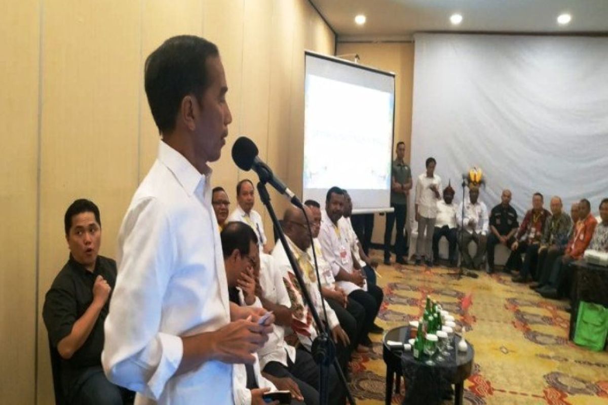 Jokowi minta Papua beri 85 persen suara Pilpres 2019