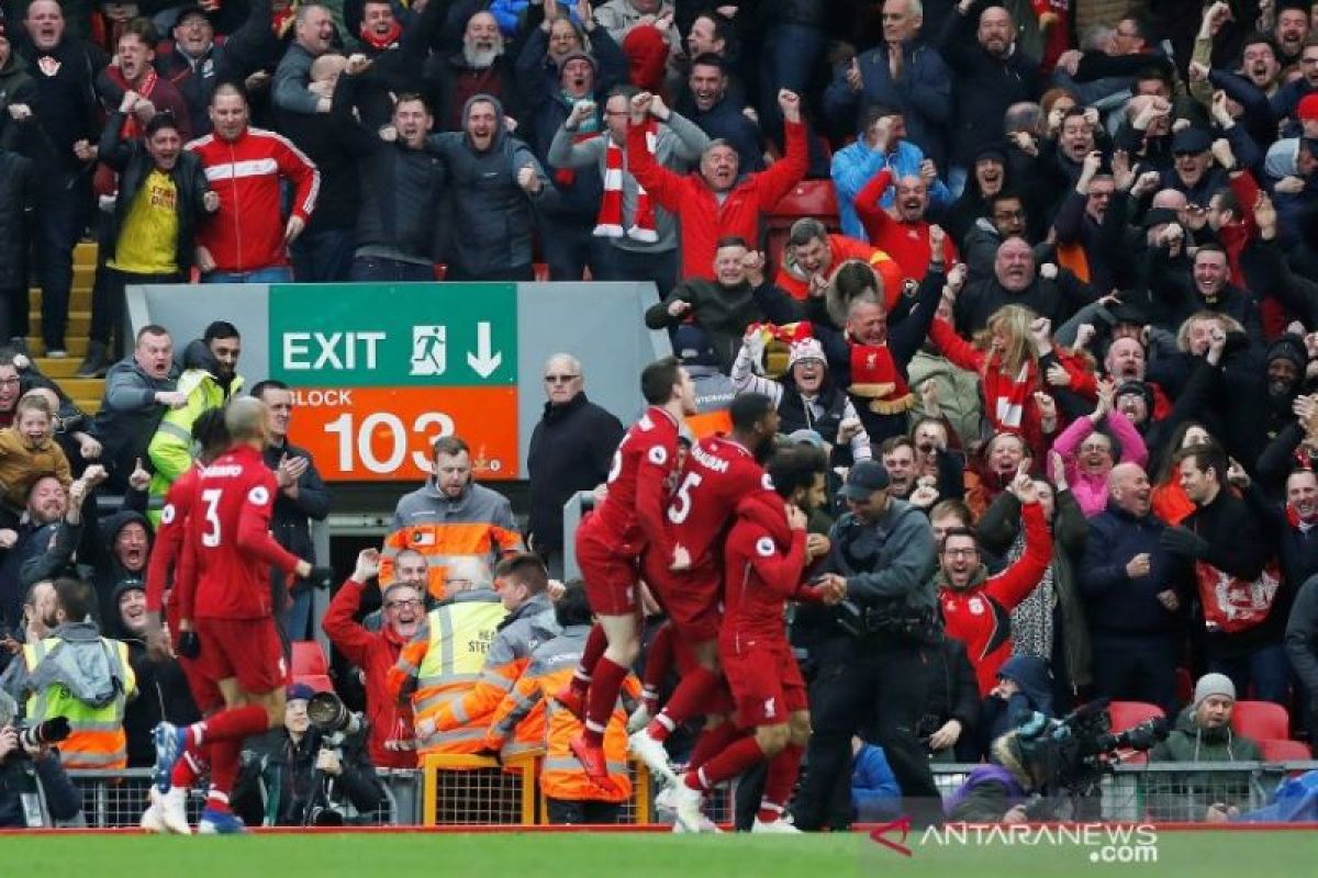 Liverpool kembali ke puncak klasemen Liga Inggris