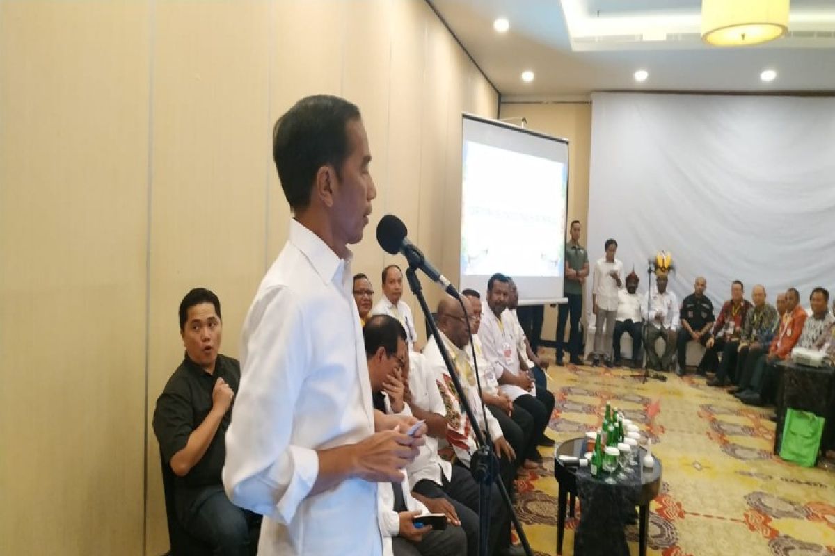 Jokowi minta Papua beri 85 persen suara