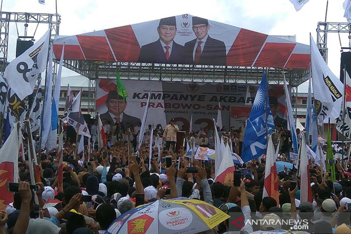 Prabowo Subianto minta dukungan dari warga Banyumas