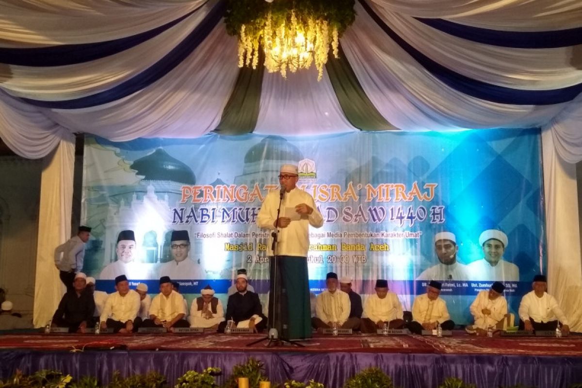 Gubernur Aceh: peringatan Isra Mikraj transformasi spiritual dan sosial