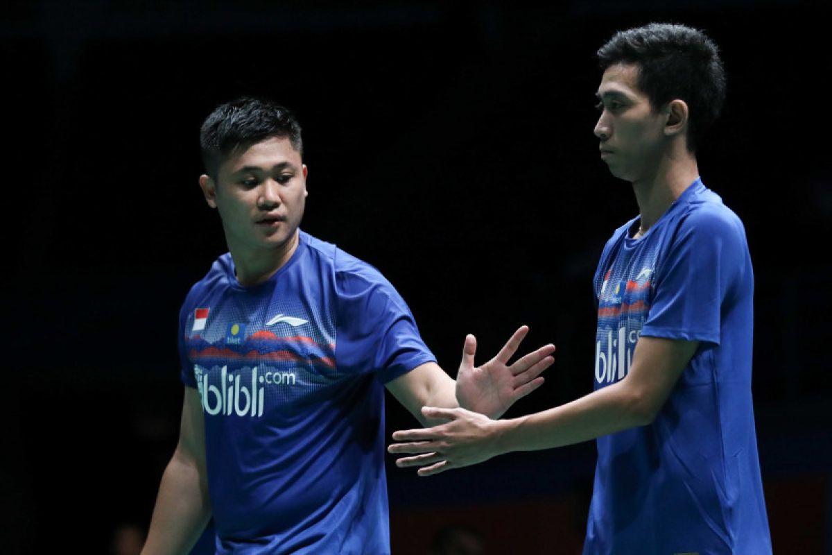 Indonesian men's doubles team advances to 2nd round of Malaysia Open