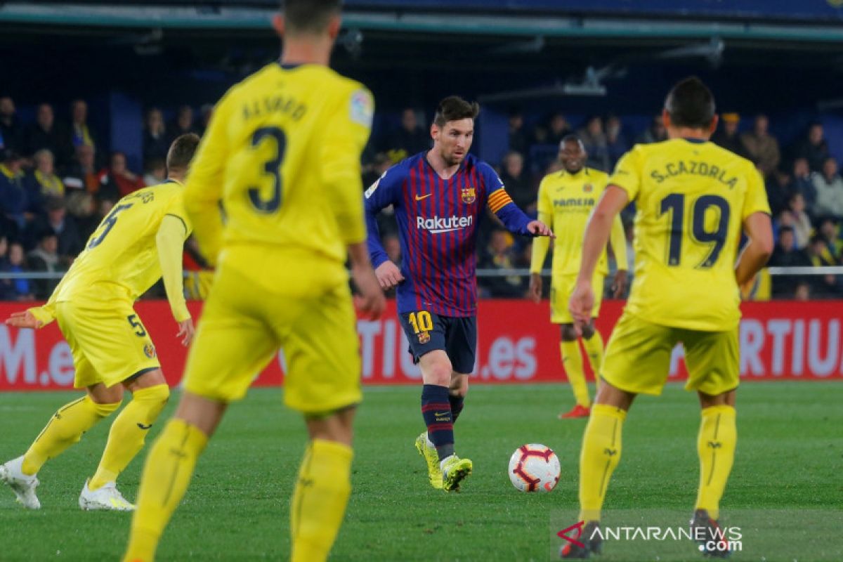 Barcelona ditahan imbang Villarreal, hanya mampu berbagi gol 4-4