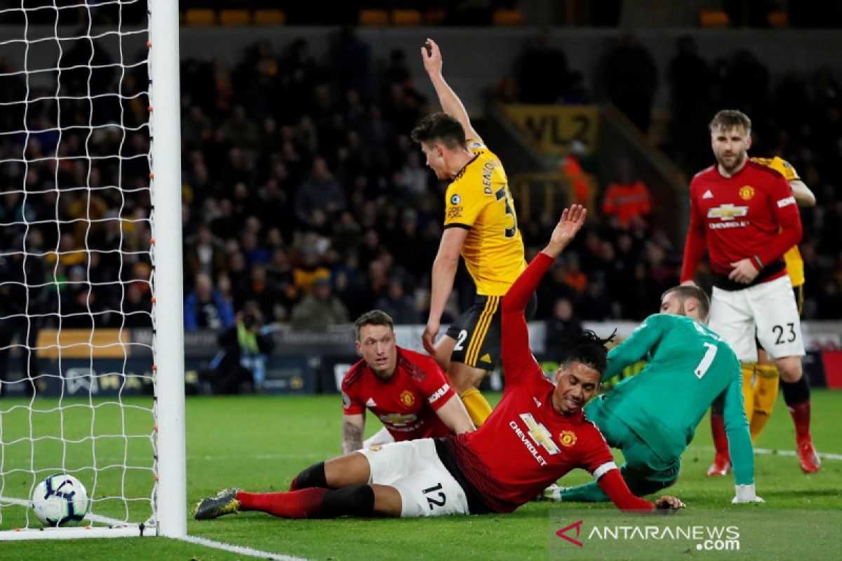 Manchester United telan kekalahan 1-2 di markas Wolverhampton
