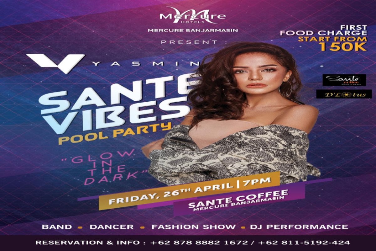 DJ Yasmin siap getarkan Sante Pool Side Mercure