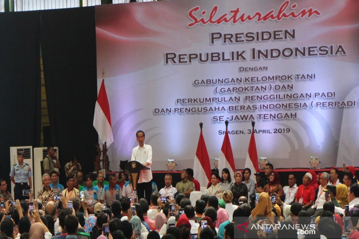 Jokowi hadiri acara silaturahmi Gapoktan-Perpadi