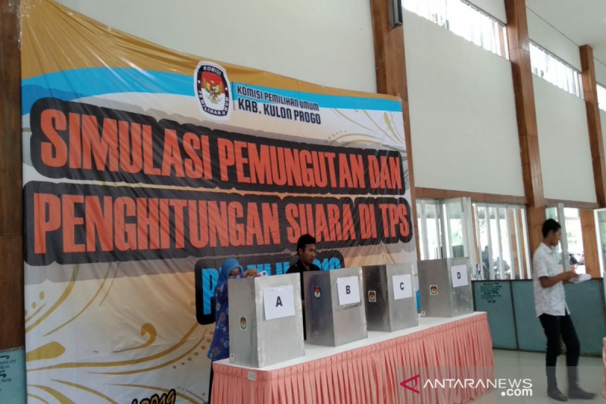 KPU Kulon Progo gelar simulasi pemungutan suara (VIDEO)