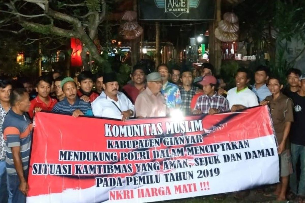 Komunitas Muslim Jatim di Gianyar-Bali deklarasikan Pemilu Damai 2019