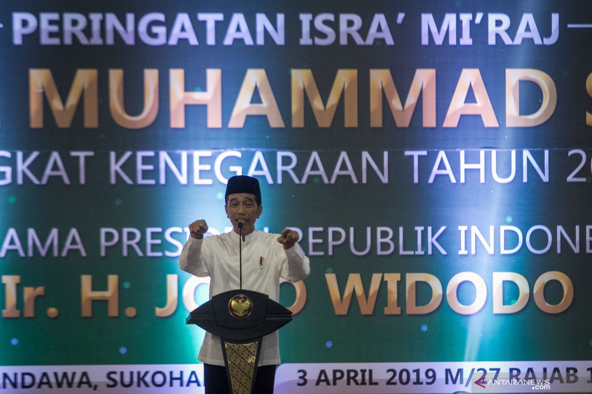 Presiden Jokowi: Perjalanan agung Nabi Muhammad ingatkan kekuasaan Allah SWT