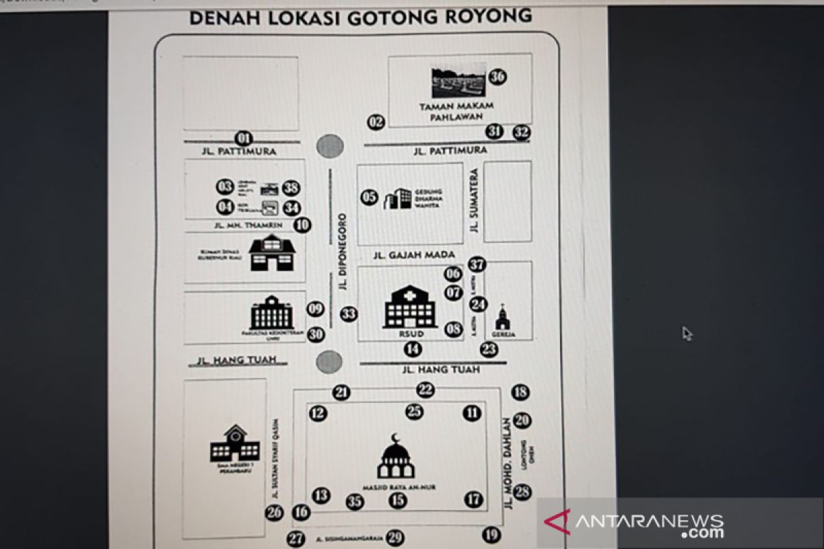 Ada 38 titik lokasi "Jum'at Bersih" di Pekanbaru. Begini penjelasannya