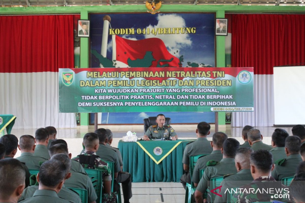 Danrem kunjungi Pulau Belitung pastikan netralitas prajurit