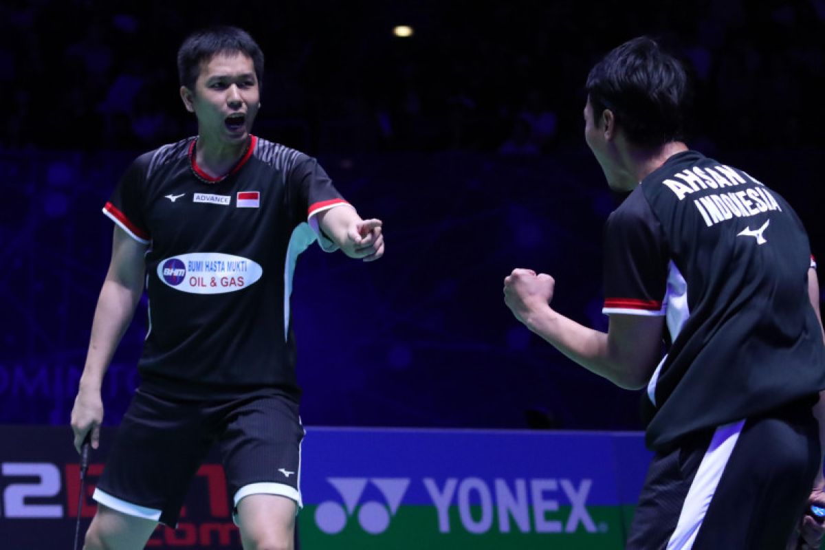 Menang atas pasangan Korea Selatan Hendra-Ahsan ke perempat final Singapore Open