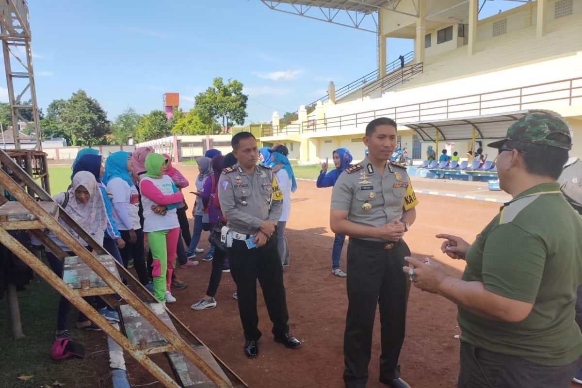 Ratusan personel gabungan siap amankan kampanye Sandiaga Uno di Lumajang