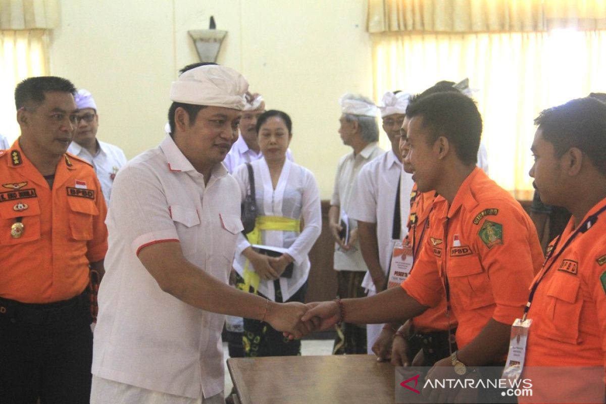 Tim reaksi cepat BPBD Jembrana mendapatkan pelatihan