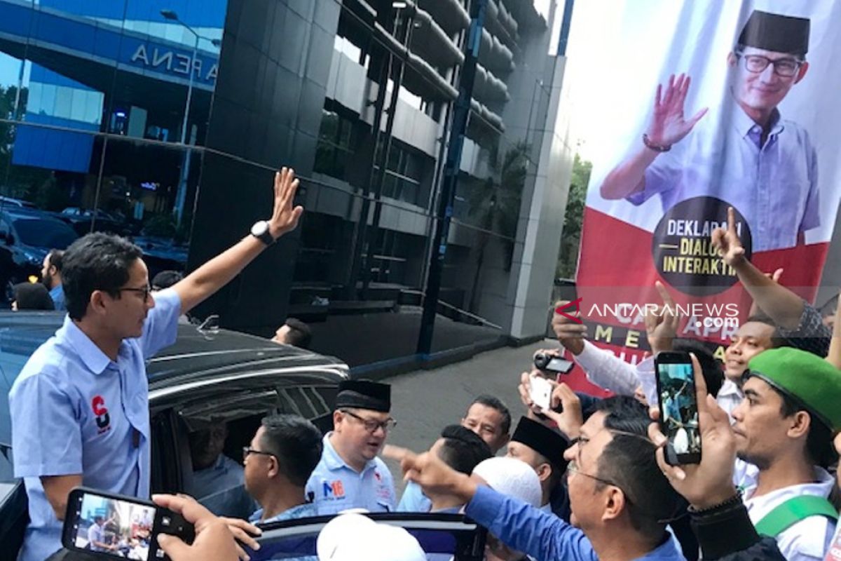 Sandiaga janji tingkatkan ekonomi Indonesia 6,5 persen tahun pertama kepemimpinan