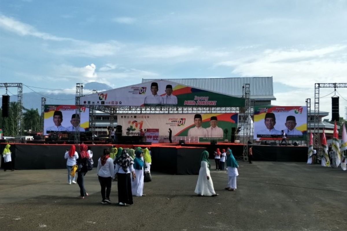 Calon presiden nomor urut 01 Joko Widodo dijadwalkan kampanye di Banyumas