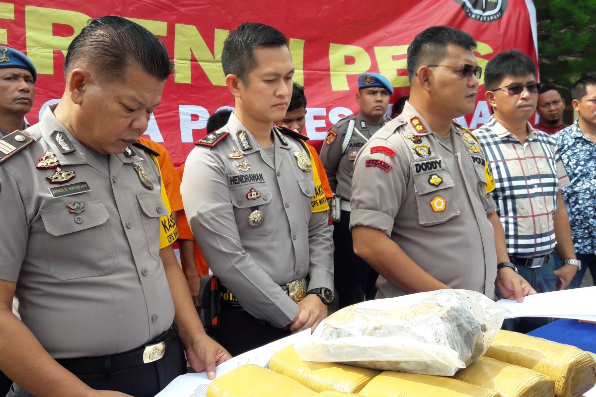 Kapolres : Tersangka pembawa narkotika diancam 20 tahun penjara