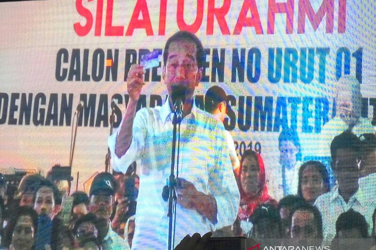 Jokowi kampanye terbatas di Deliserdang