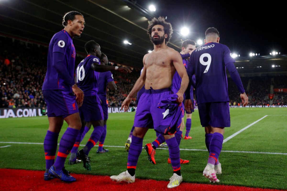 Liverpool kembali puncakI Liga Inggris setelah tekuk Southampton 3-1