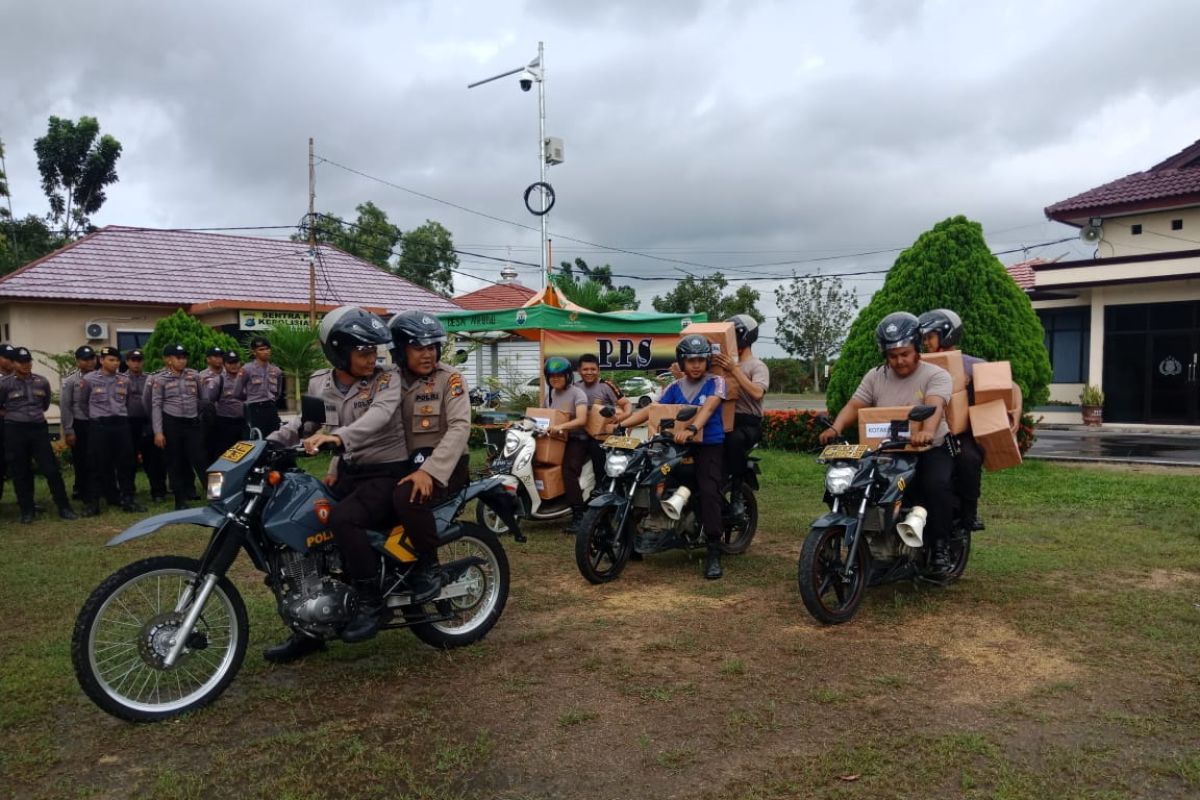 Polres Bangka Barat gelar simulasi pengamanan pemungutan suara di TPS