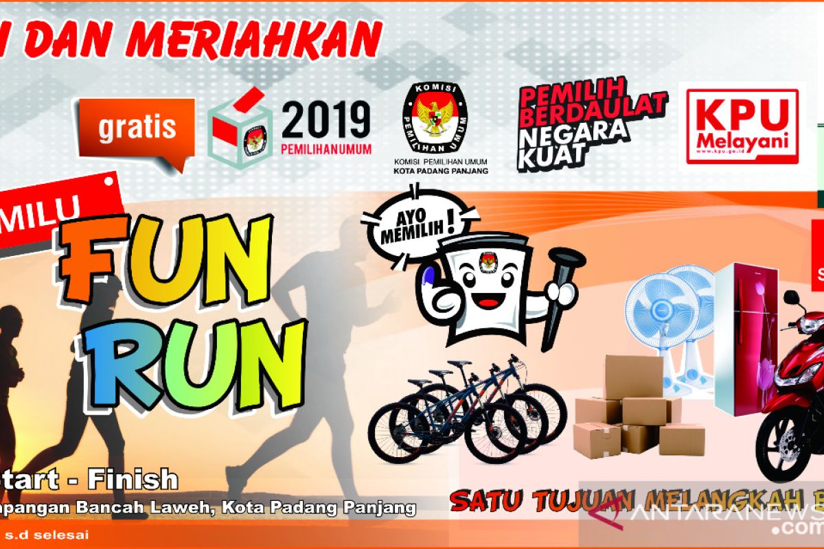 KPU gelar Pemilu Fun Run untuk jaring partisipasi pemilih