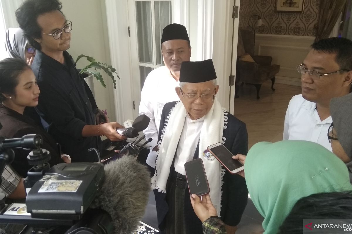 Ma'ruf Amin:  sebagai kontestan harus punya keyakinan menang