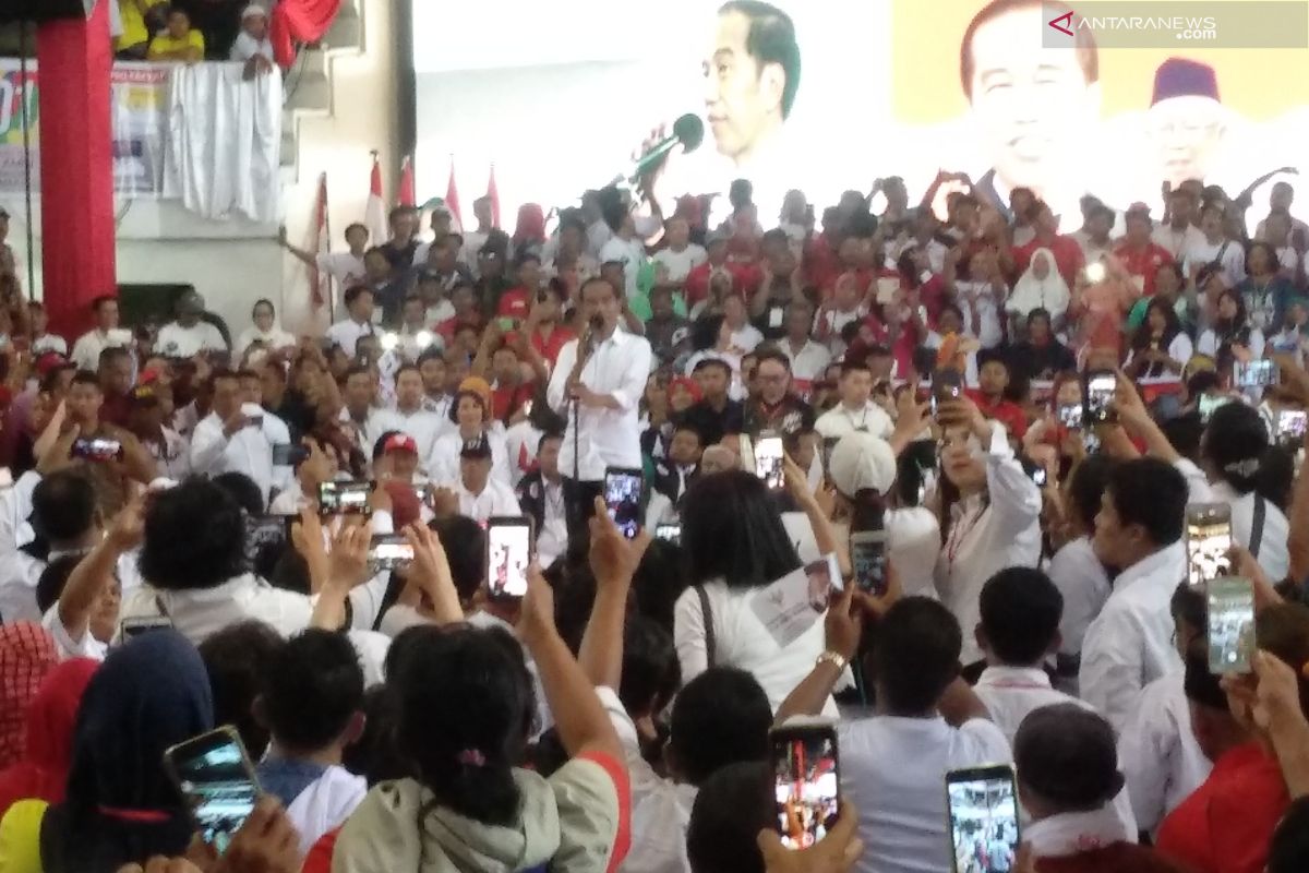 Jokowi yakin raih 70 persen suara di Asahan