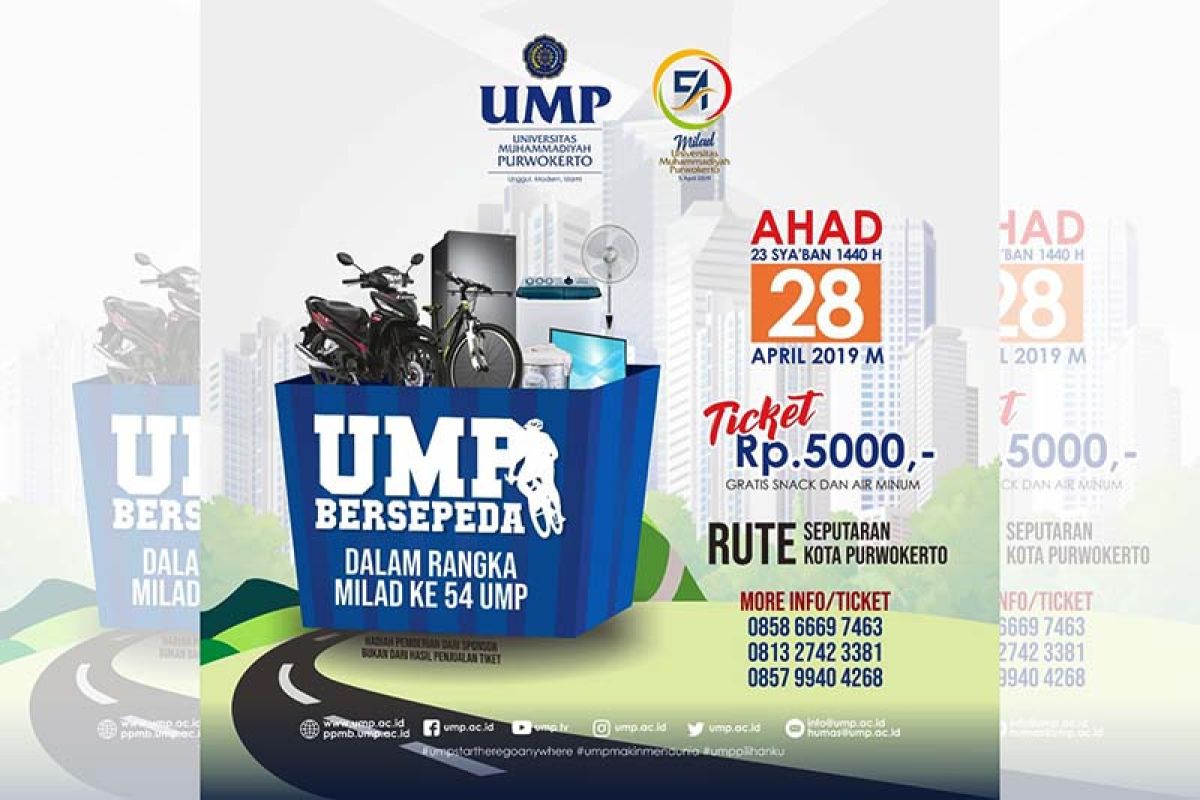 Meriahkan Milad Ke-54, "UMP Bersepeda" segera digelar