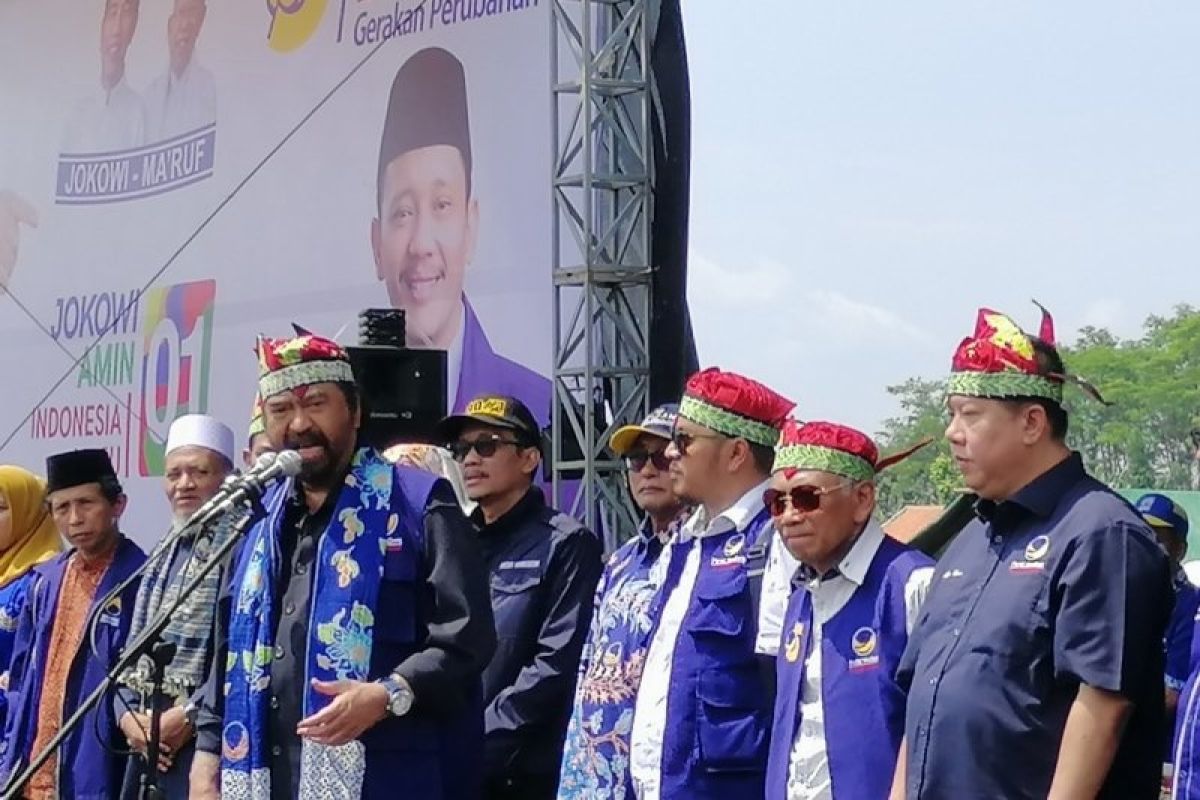 Ketua Umum Partai NasDem, Surya Paloh tegaskan Jokowi harus terpilih lagi