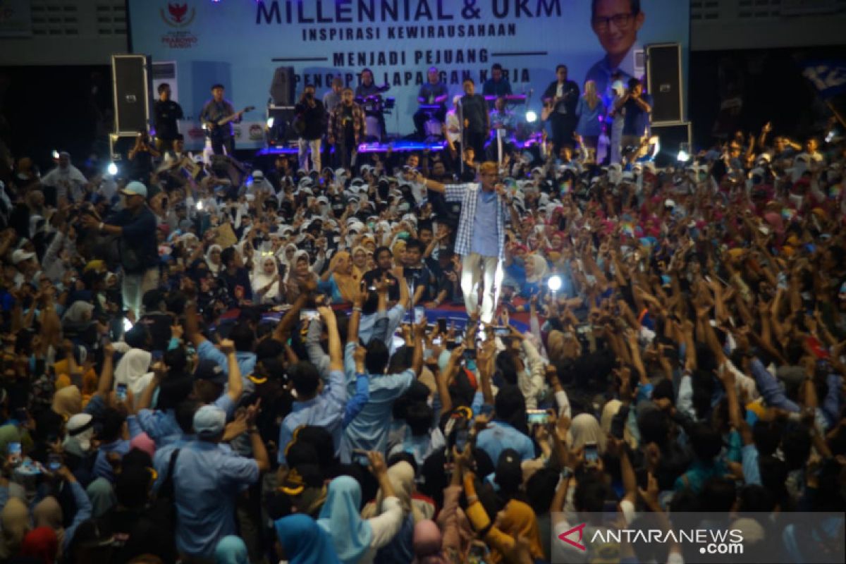 Sandiaga janjikan buka lapangan kerja untuk milenial