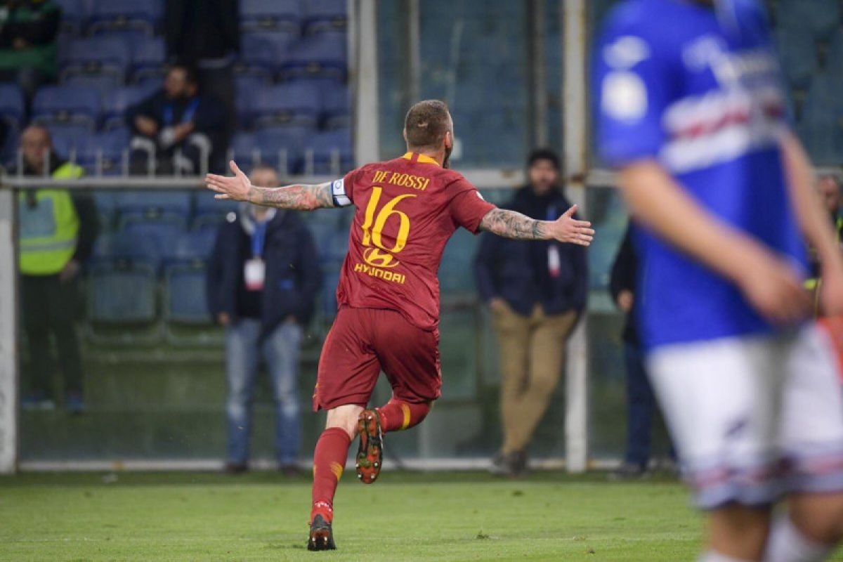 Gol De Rossi antar Roma menang di kandang Sampdoria