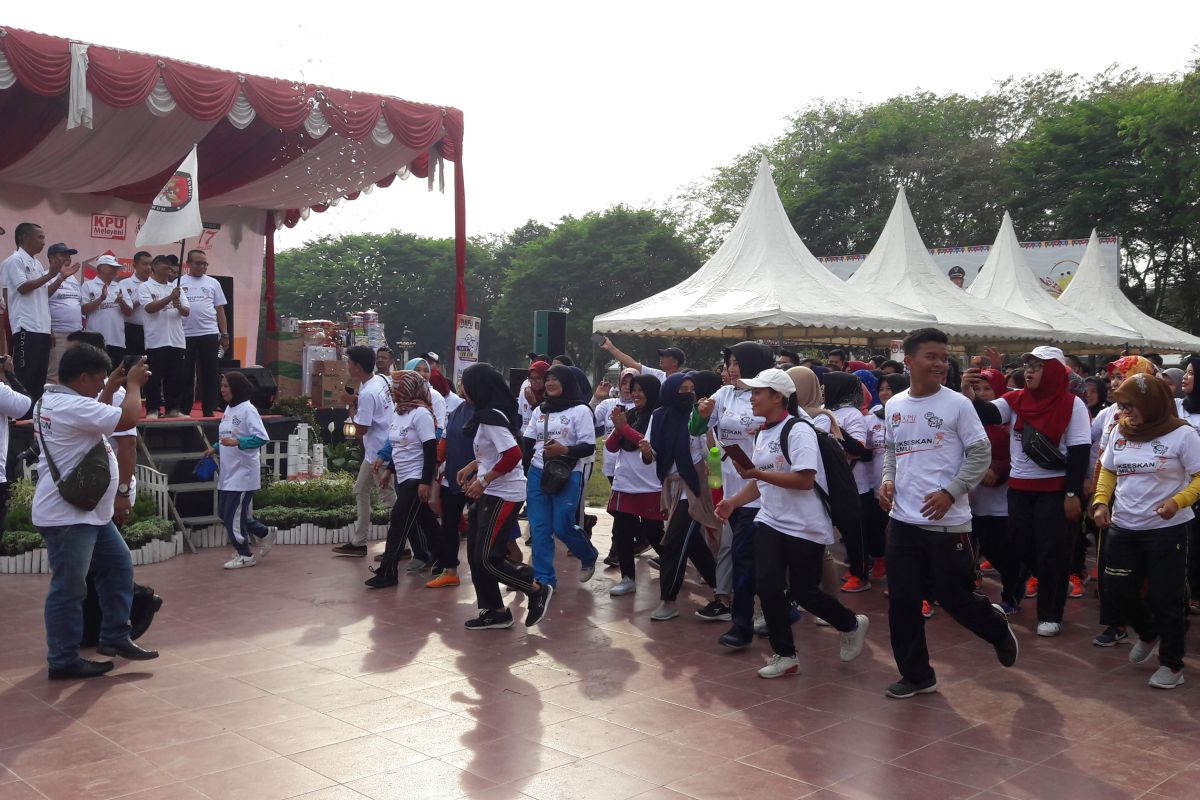 Ratusan warga ikuti Fun Run KPU Langkat