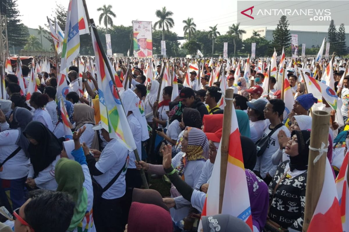 Buruh Indonesia deklarasi dukungan Jokowi di Bekasi