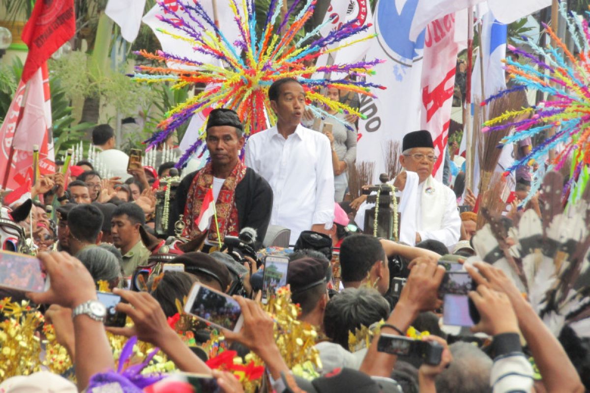 Capres Jokowi: Pesta demokrasi harus bergembira, tidak ciptakan ketakutan