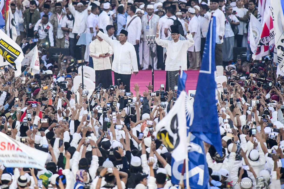 Massa kampanye kumandangkan nama Prabowo