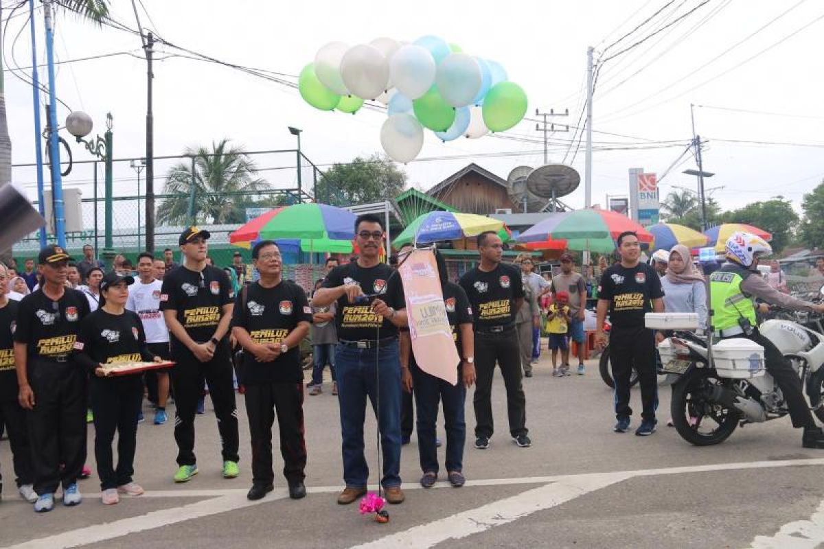 KPU Barito Utara harapkan 'Pemilu Fun Run' tingkatkan partisipasi pemilih