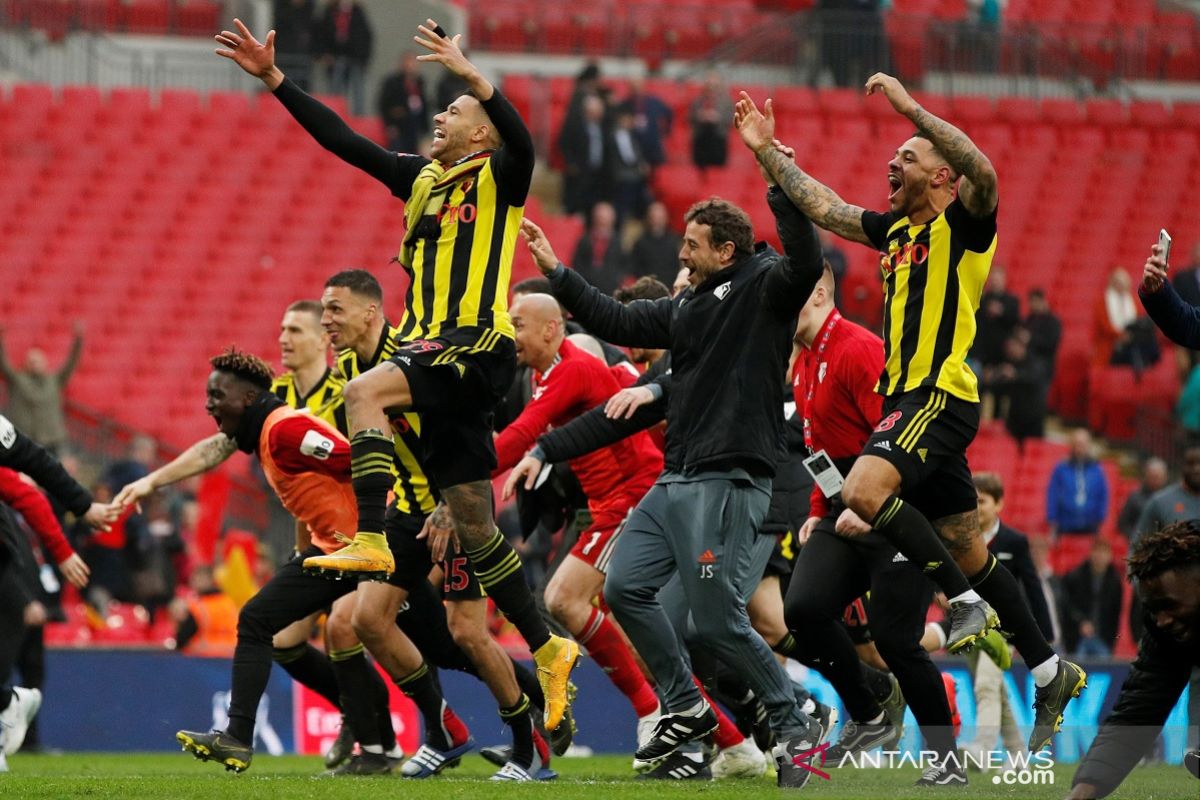Singkirkan Wolves, Watford tantang City pada final Piala FA