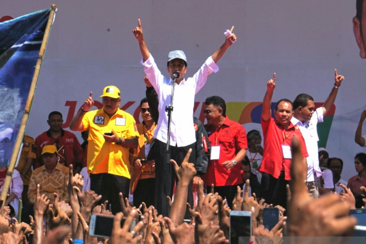 Jokowi upbeat about winning 80 percent votes in NTT