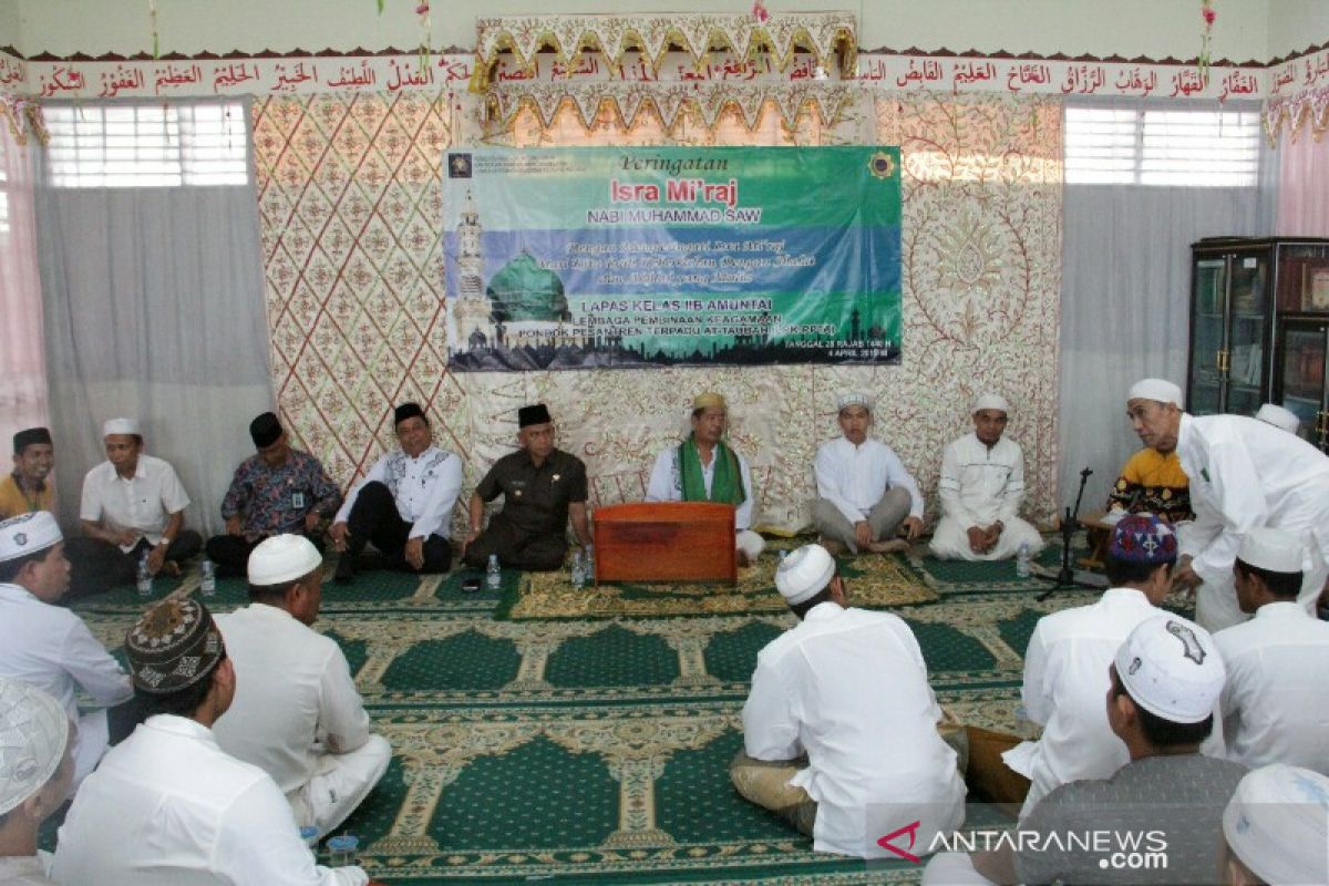 Bupati hadiri peringatan Isra Mi'raj di Lembaga Pemasyarakatan