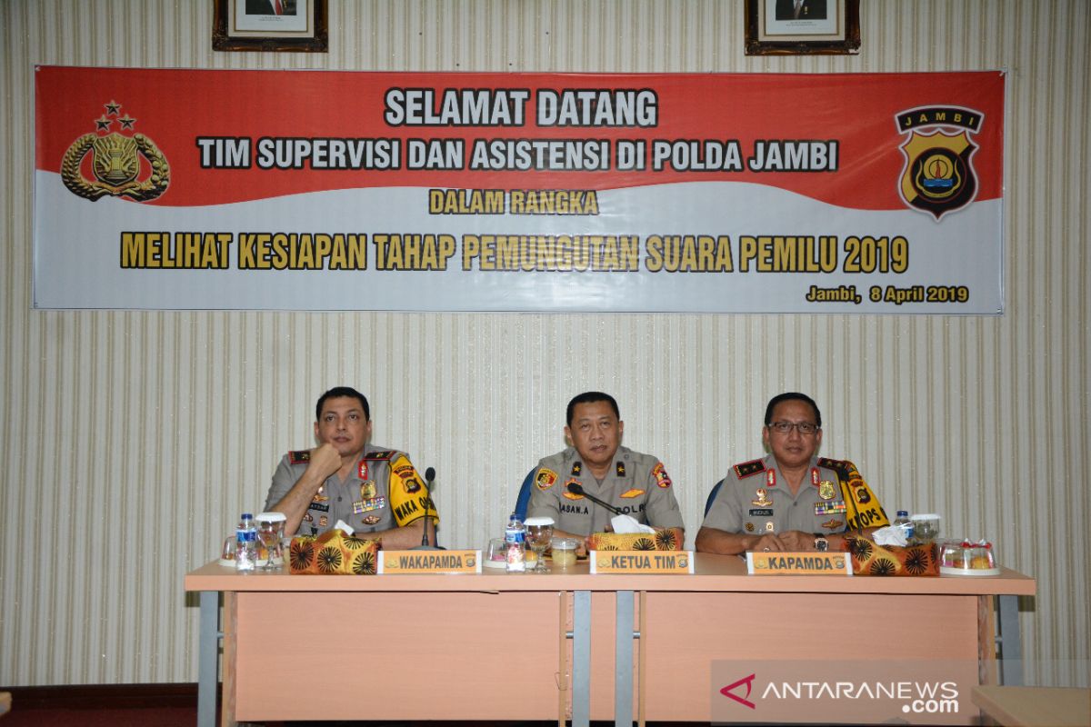 Mabes Polri cek kesiapan posko OMB Polda Jambi