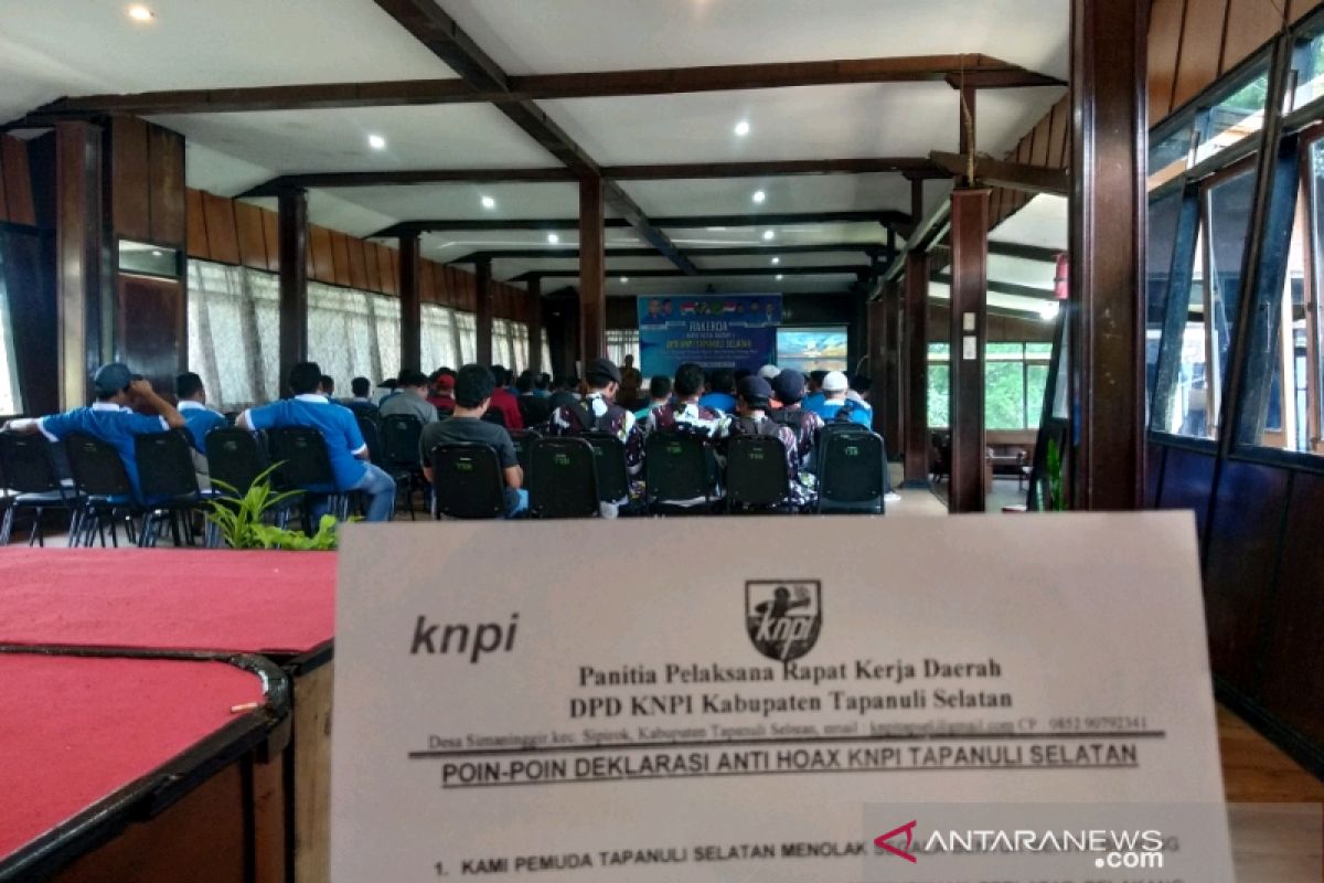 Jelang pemilu KNPI deklarasi anti hoaks