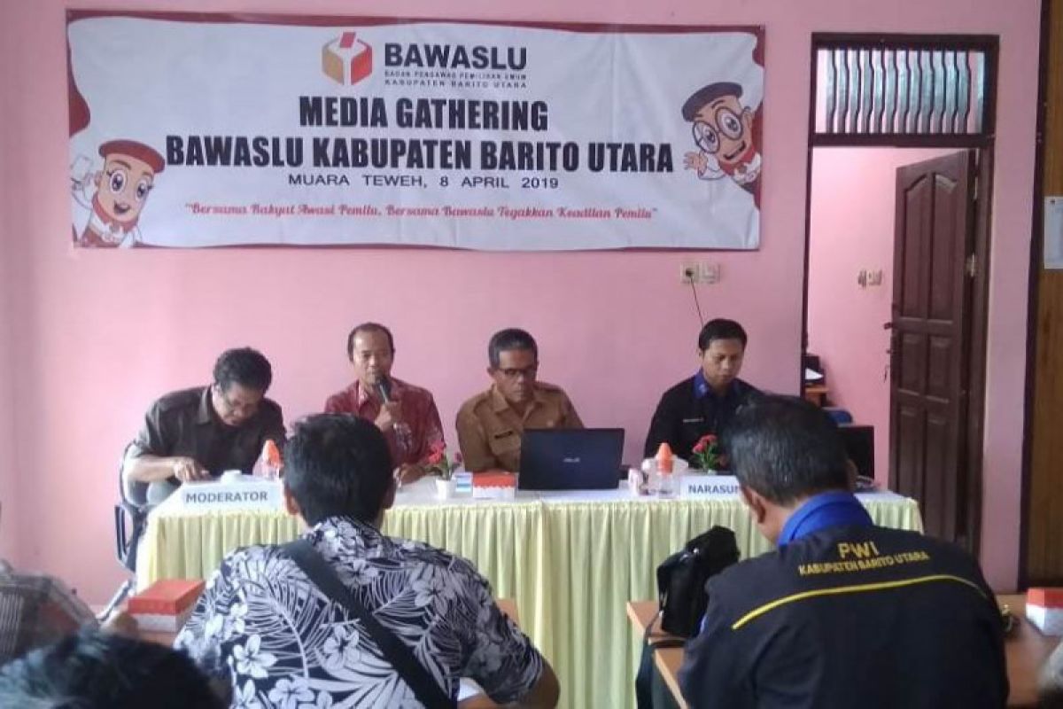 Bawaslu Barito Utara jalin sinergitas dengan media jelang Pemilu