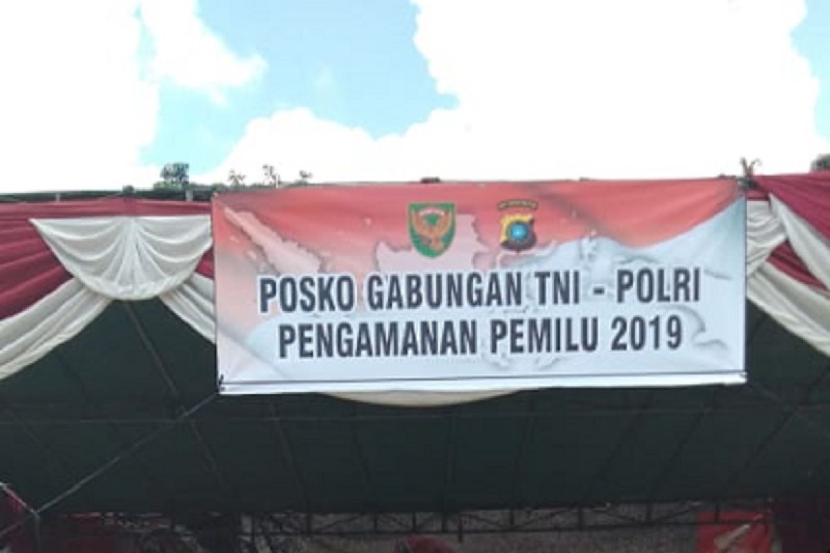 Polsek Mendo Barat dirikan posko gabungan pemilu 2019