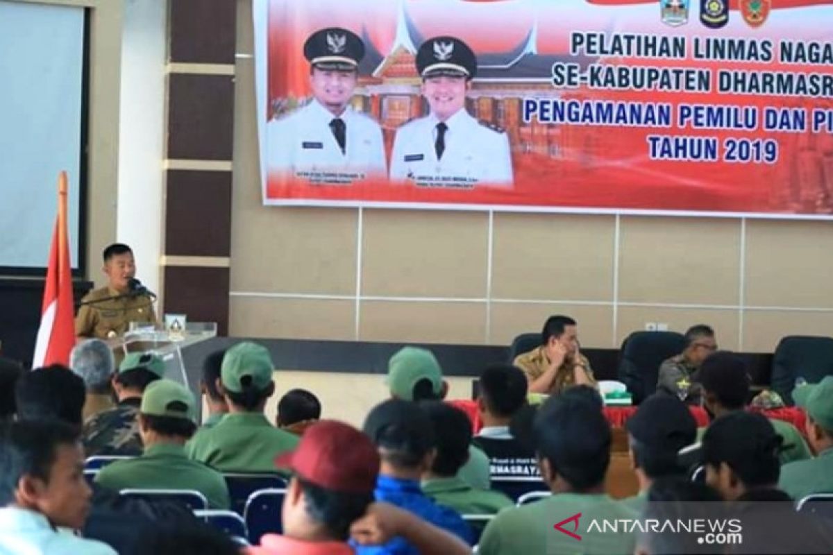 Dharmasraya latih 104 anggota Satlinmas hadapi Pemilu